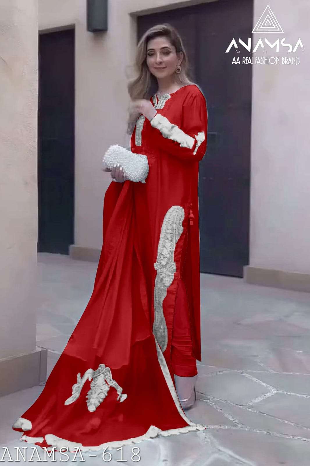 D No - 618 Semi Stitched by Anamsa